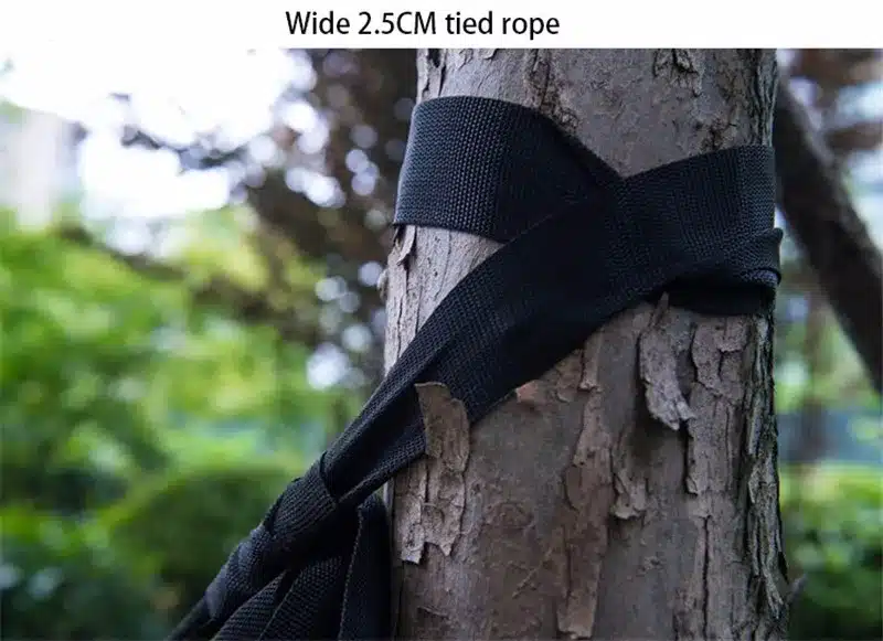 Outdoor Camping Parachute Hammock Mosquito Net Flyknit Double Leisure Sleeping Hanging Chair Tent Travel Survival Army Green 36