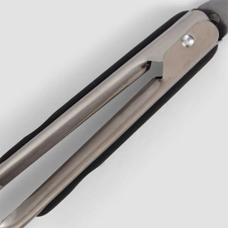 Hot 16'' Stainless Steel Food Tongs Long Kitchen Locking Tong Barbecue Tongs Kitchen Tong BBQ Salad Bread Scallop Buffet Cllip 4