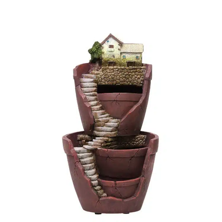 Hot Sale Resin Flower Pot Succulent Plants Pot Garden Bonsai Planter Micro Landscape flowerpot Garden Decoration Planter 11