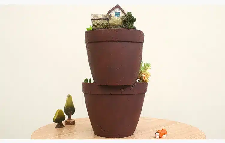 Hot Sale Resin Flower Pot Succulent Plants Pot Garden Bonsai Planter Micro Landscape flowerpot Garden Decoration Planter 14