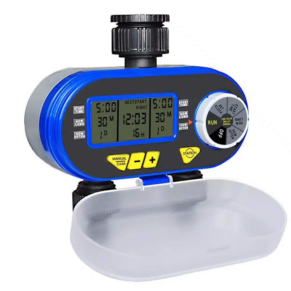 New Arrival Two Outlet Garden Digital Electronic Water Timer Solenoid Valve Garden Irrigation Controller for Garden,Yard#21060 1