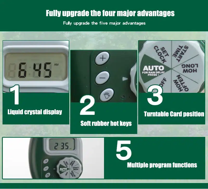 Garden Watering Timer Automatic Electronic Water Timer Home Garden Irrigation Timer Controller System autoplay irrigator 12