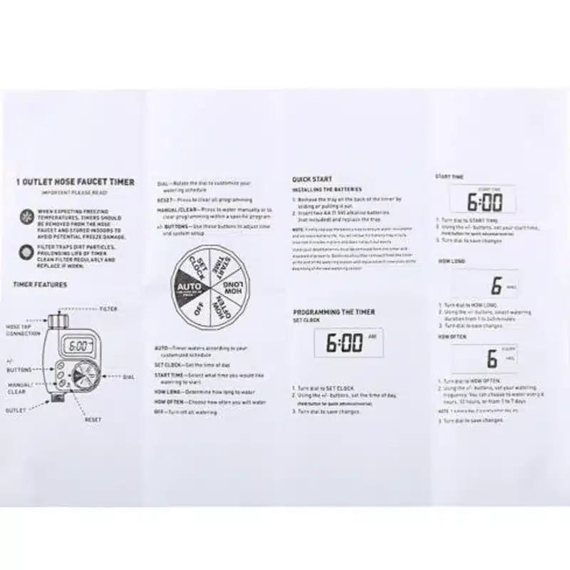 Garden Watering Timer Automatic Electronic Water Timer Home Garden Irrigation Timer Controller System autoplay irrigator 18