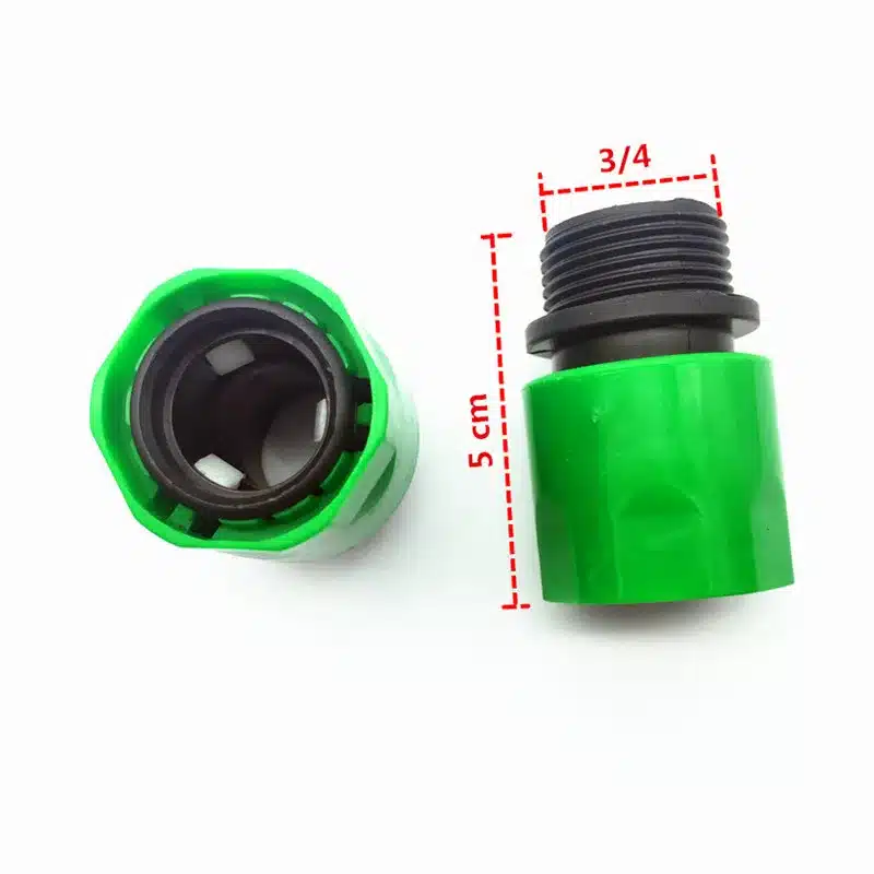 1 set (5Pcs) Automatic irrigation Watering digital timer Y Connector 3/4 External threadquick connector for 4/7 or 8/11mm hose 38