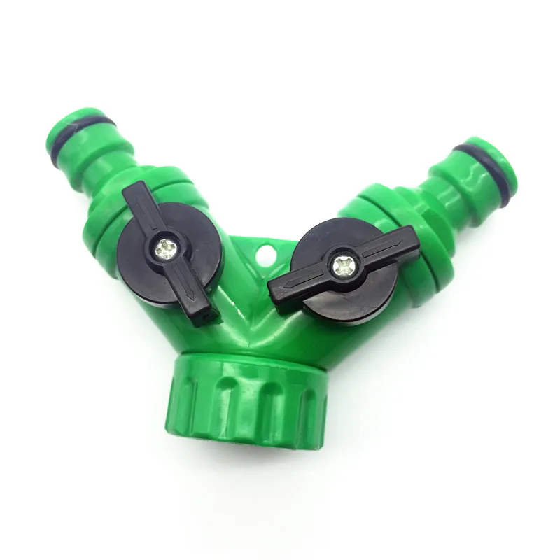 1 set (5Pcs) Automatic irrigation Watering digital timer Y Connector 3/4 External threadquick connector for 4/7 or 8/11mm hose 39