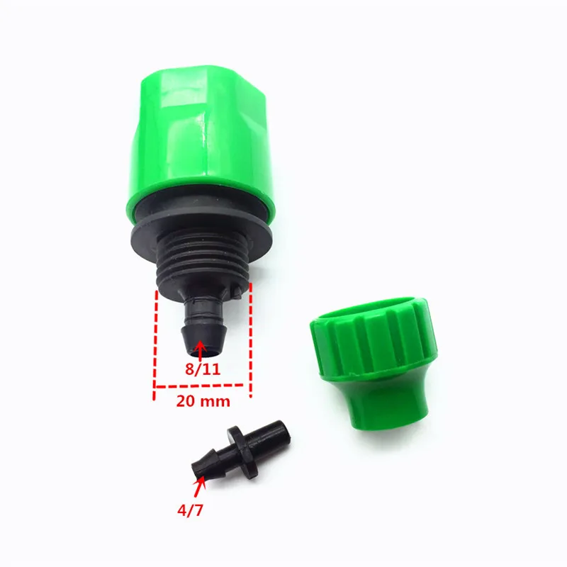 1 set (5Pcs) Automatic irrigation Watering digital timer Y Connector 3/4 External threadquick connector for 4/7 or 8/11mm hose 42