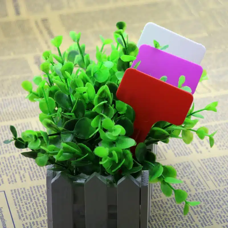 50pcs Cheap Plastic T-shaped Logo Tag Nursery Decoration Stickers Free Shipping Hot V1nf Flowerpot Garden Ornaments Fairy Garden 19