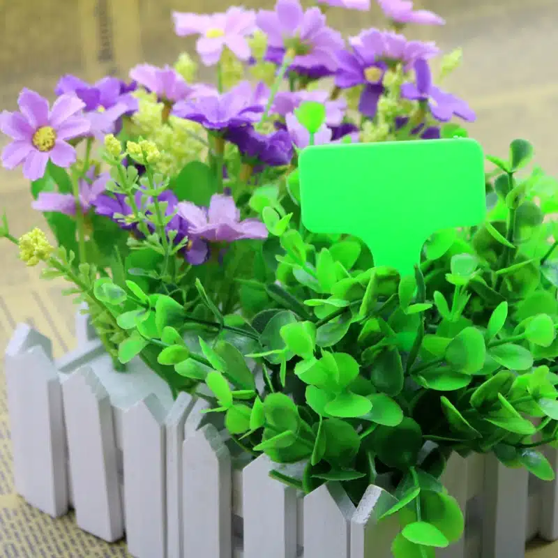 50pcs Cheap Plastic T-shaped Logo Tag Nursery Decoration Stickers Free Shipping Hot V1nf Flowerpot Garden Ornaments Fairy Garden 20