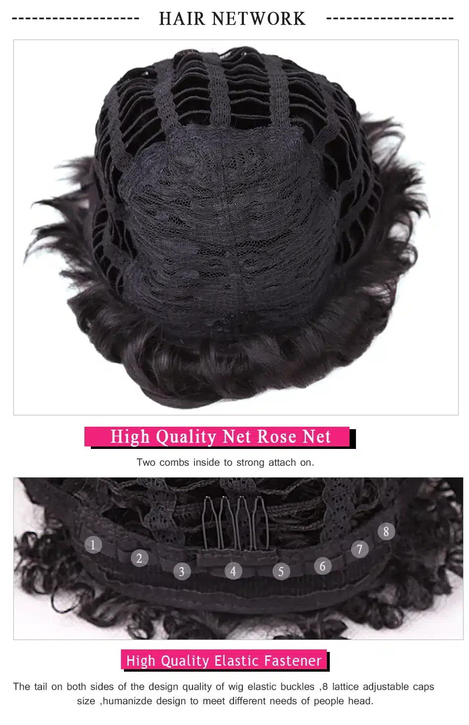 Amir Short Wigs for American Women Black Short Synthetic Wig Cosplay Perruque Short Curly Hair Wig Drawstring with combs inside 23