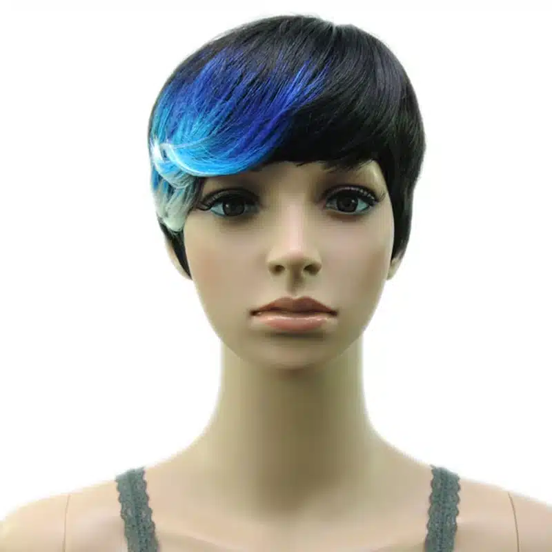 HAIRJOY Synthetic Muti Color Bangs High Temperature Fiber Woman Short Hair Wig 11 Colors Available 7