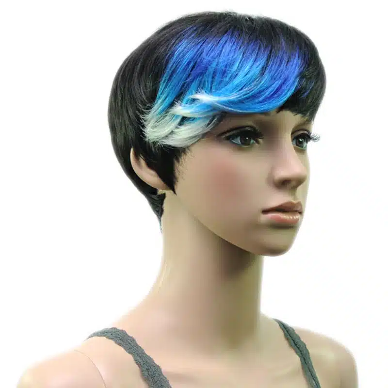 HAIRJOY Synthetic Muti Color Bangs High Temperature Fiber Woman Short Hair Wig 11 Colors Available 8