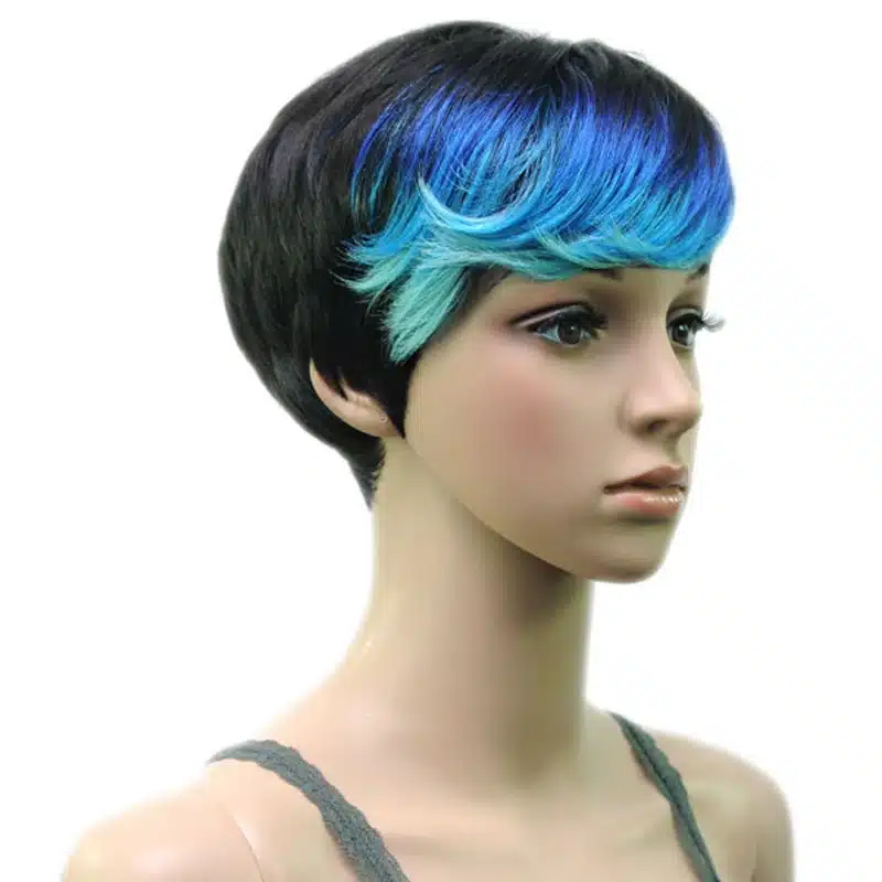 HAIRJOY Synthetic Muti Color Bangs High Temperature Fiber Woman Short Hair Wig 11 Colors Available 17