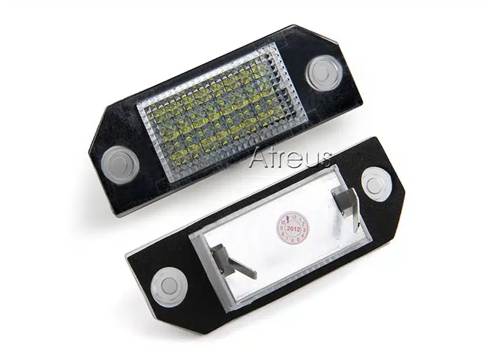 Atreus Car LED License Plate Lights 12V For Ford Focus 2 C-Max accessories No error 2X White SMD LED Number Plate Lamp Bulb Kit 13