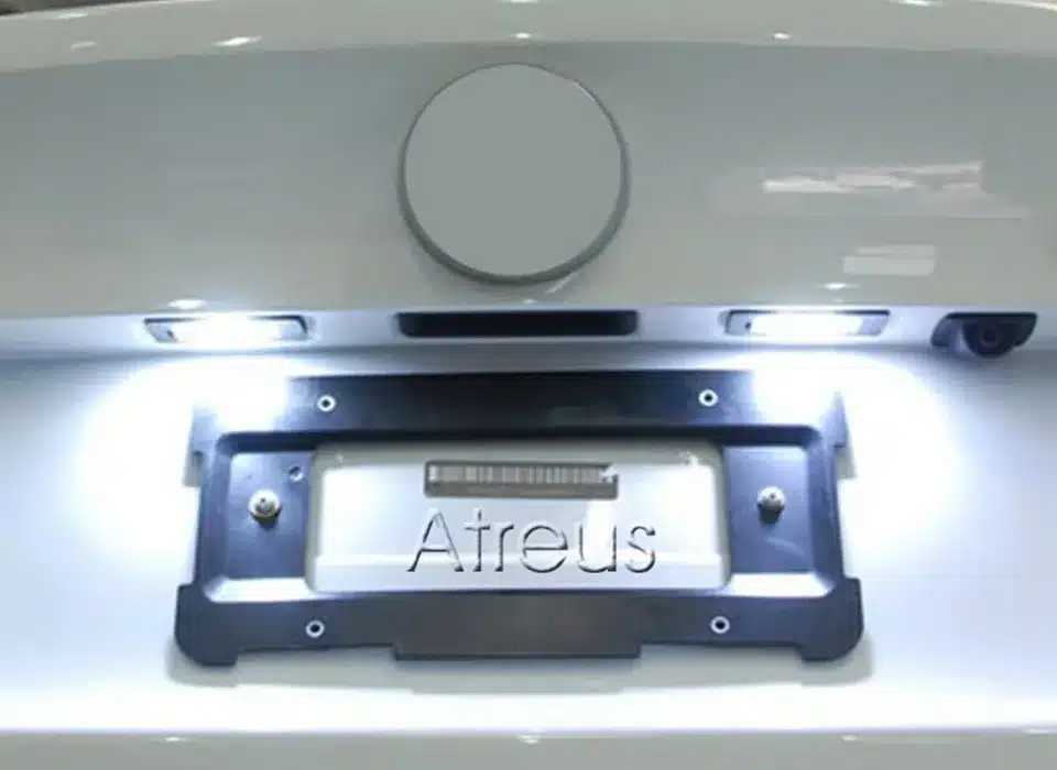 Atreus Car LED License Plate Lights 12V For Ford Focus 2 C-Max accessories No error 2X White SMD LED Number Plate Lamp Bulb Kit 17