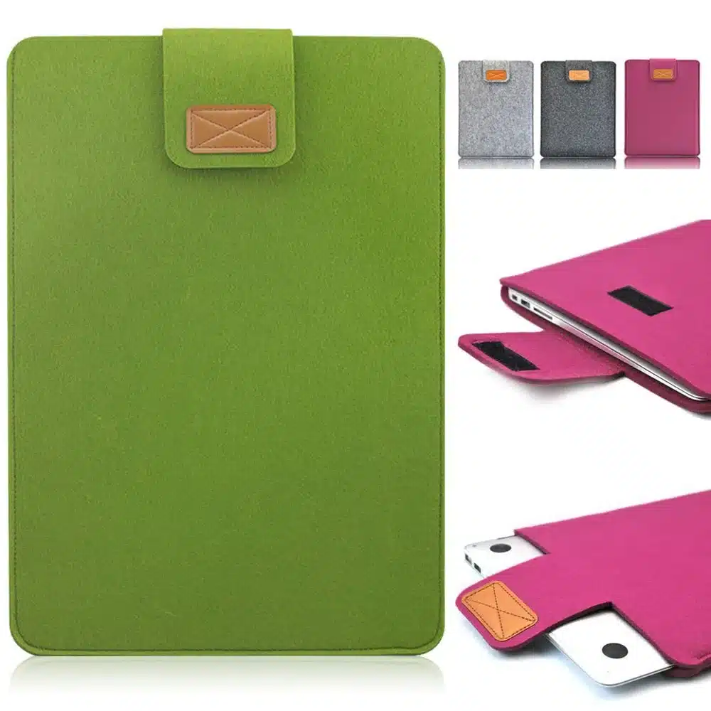 Felt Laptop Slevee Bag For Apple Macbook Mac Air Pro Retina 11 13 inch Notebook Pouch Case Cover Sleeve Briefcase Funda 2016 10