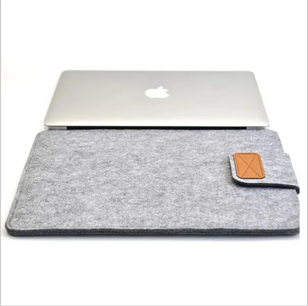 Felt Laptop Slevee Bag For Apple Macbook Mac Air Pro Retina 11 13 inch Notebook Pouch Case Cover Sleeve Briefcase Funda 2016 11