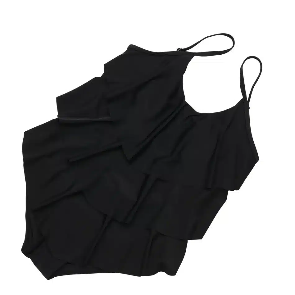 Ruffle One Piece Swimsuit Mature Women Cover Belly Swimwear Slimming Vintage Retro Bodysuit Bathing Suits Monokini Plus Size 3XL 18