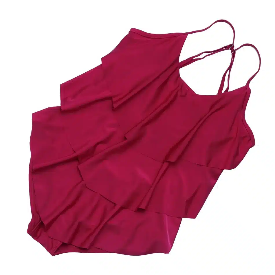 Ruffle One Piece Swimsuit Mature Women Cover Belly Swimwear Slimming Vintage Retro Bodysuit Bathing Suits Monokini Plus Size 3XL 20