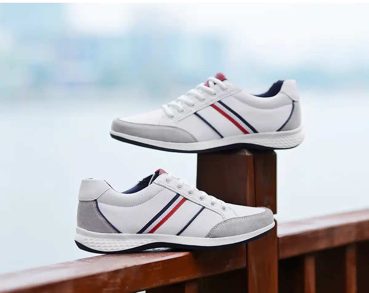 SUROM Men Casual Shoes 2017 Spring Autumn Lace up British Style Breathable Mesh Suede Top Fashion Flat Patchwork Leather Shoes 7