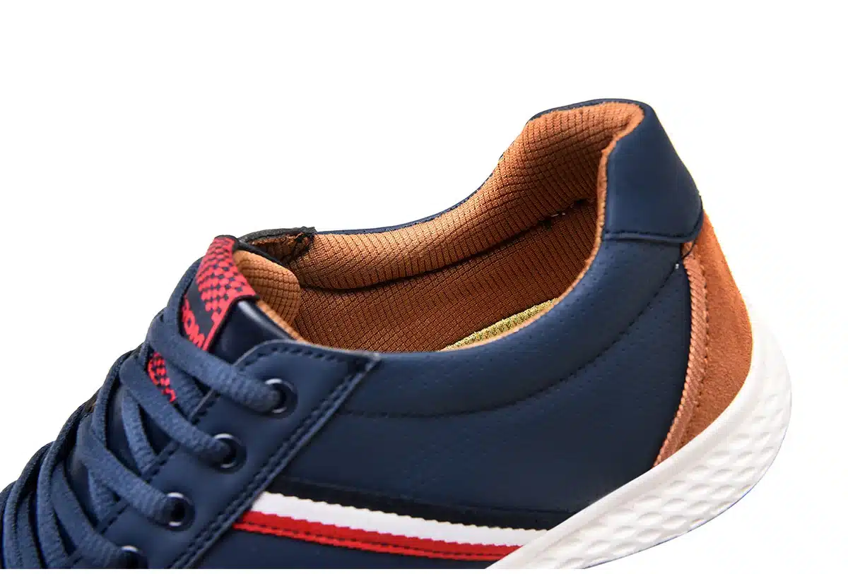 SUROM Men Casual Shoes 2017 Spring Autumn Lace up British Style Breathable Mesh Suede Top Fashion Flat Patchwork Leather Shoes 14