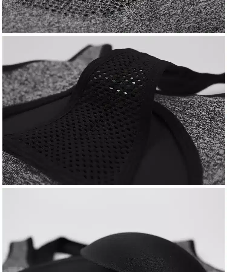 3 Colors S-XL Woman Bra Professional Fashion Sexy Seamless Cross Back Padded Raceback Workout Gray Tops Women 247 18