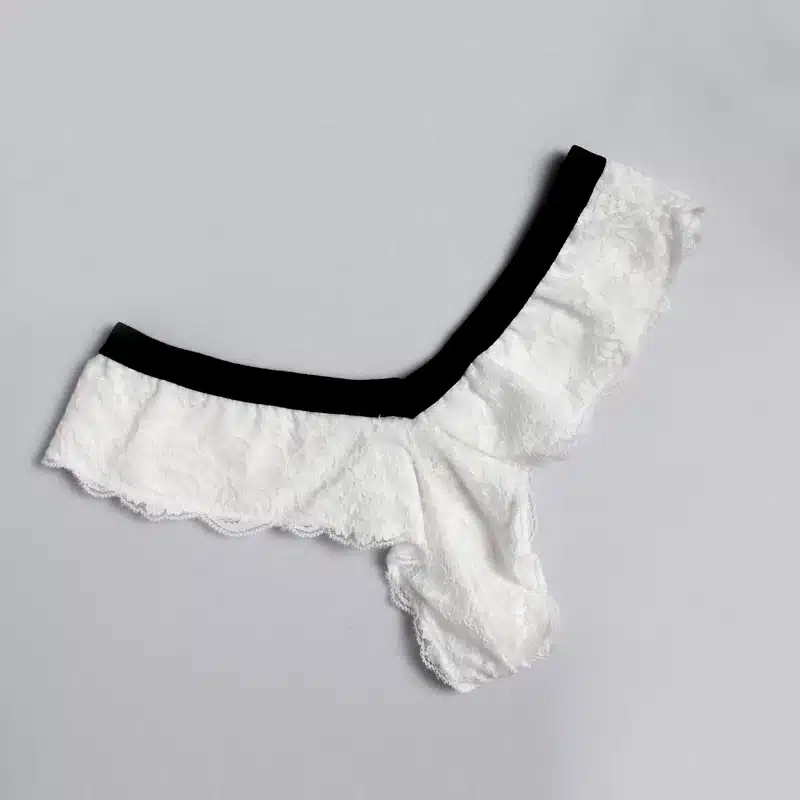 DeRuiLady Sexy Lingerie White Lace Bra Set Fashion Sexy Underwear Women Ultra-thin Transparent Bra And Panty Set Intimates Sets 20