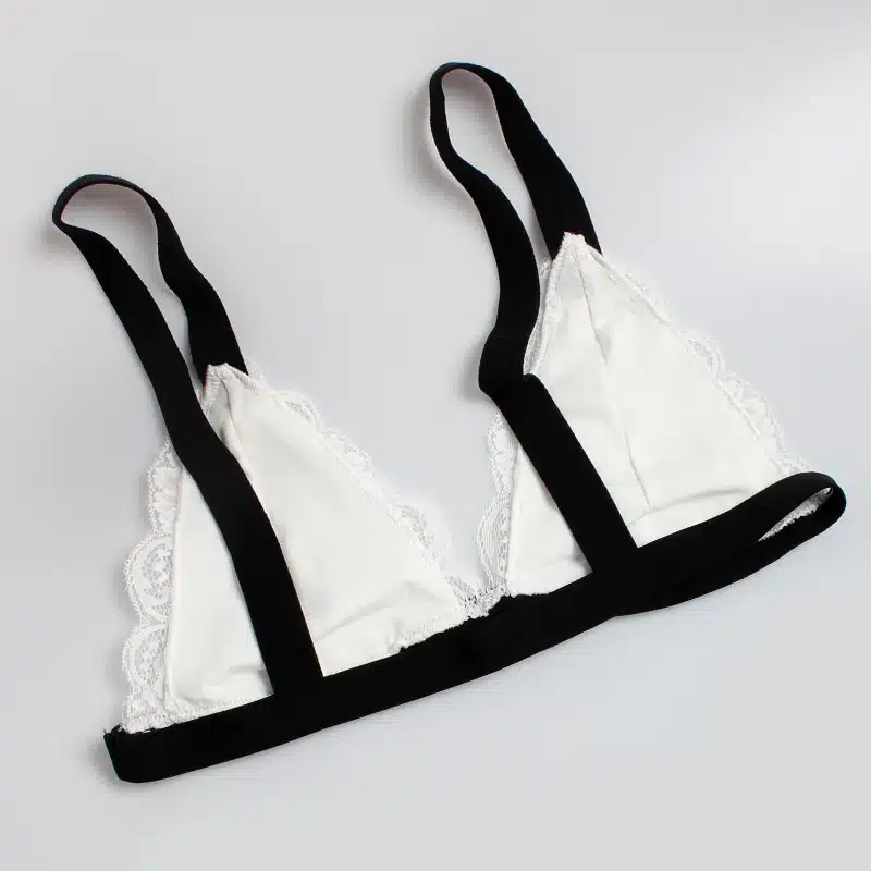 DeRuiLady Sexy Lingerie White Lace Bra Set Fashion Sexy Underwear Women Ultra-thin Transparent Bra And Panty Set Intimates Sets 23