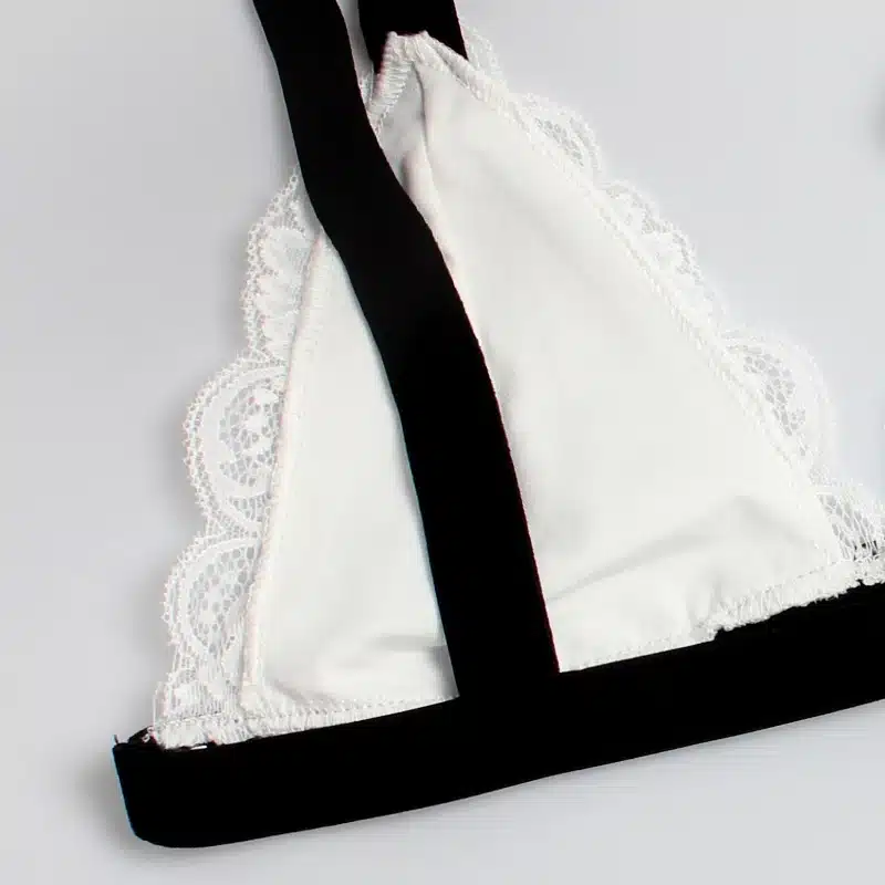 DeRuiLady Sexy Lingerie White Lace Bra Set Fashion Sexy Underwear Women Ultra-thin Transparent Bra And Panty Set Intimates Sets 24