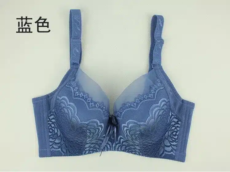 fashion Women big cup size Push Up Bra Thin cup Lady Bra Underwear Gather 105 c d Size Bra For Women Bralette back button 9