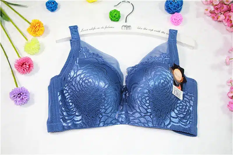 fashion Women big cup size Push Up Bra Thin cup Lady Bra Underwear Gather 105 c d Size Bra For Women Bralette back button 15