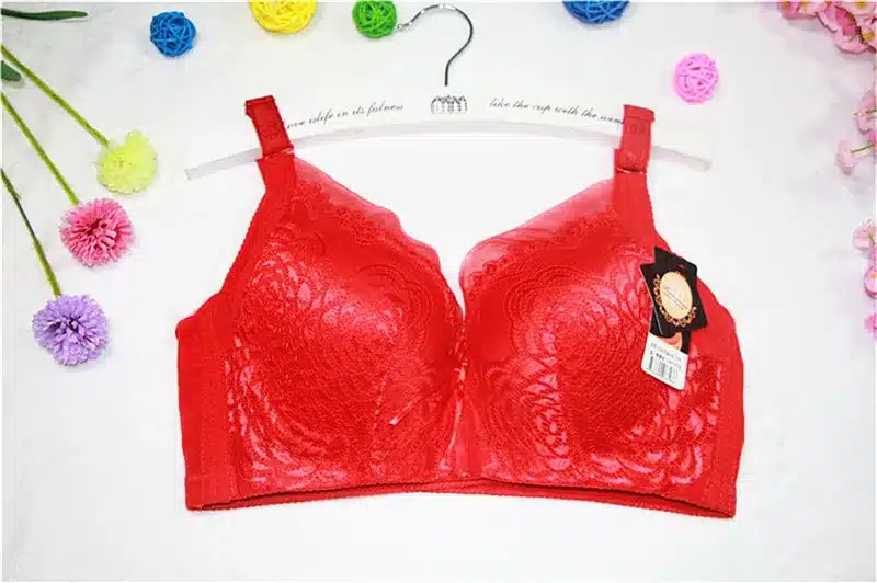 fashion Women big cup size Push Up Bra Thin cup Lady Bra Underwear Gather 105 c d Size Bra For Women Bralette back button 19