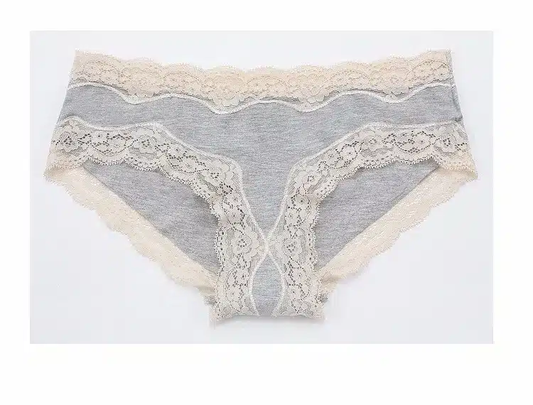 Underwear series solid color brief thin lave cotton bra set wireless underwear bra set 35