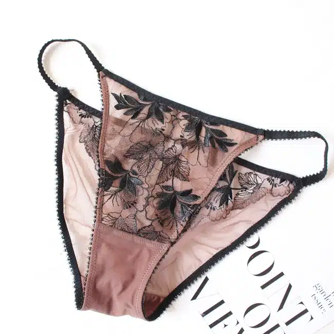 CINOON Ultra-thin V-neck push up bralette Perspective Yarn Embroidery Sexy Women's Lace Floral Gather Bra Sets 12