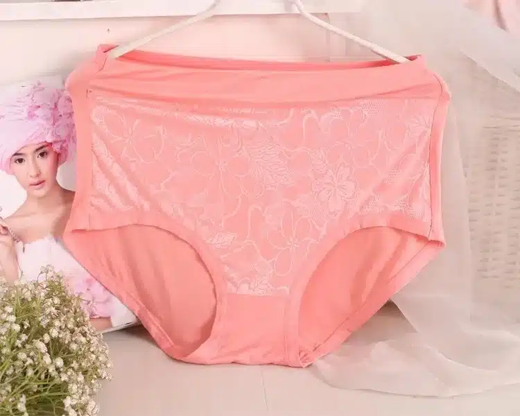 AS07 2016 Mother Underwears Plus Size M-6XL Hight Waist Panties Women Briefs Lace Flower Sexy Lingerie Underwears 13