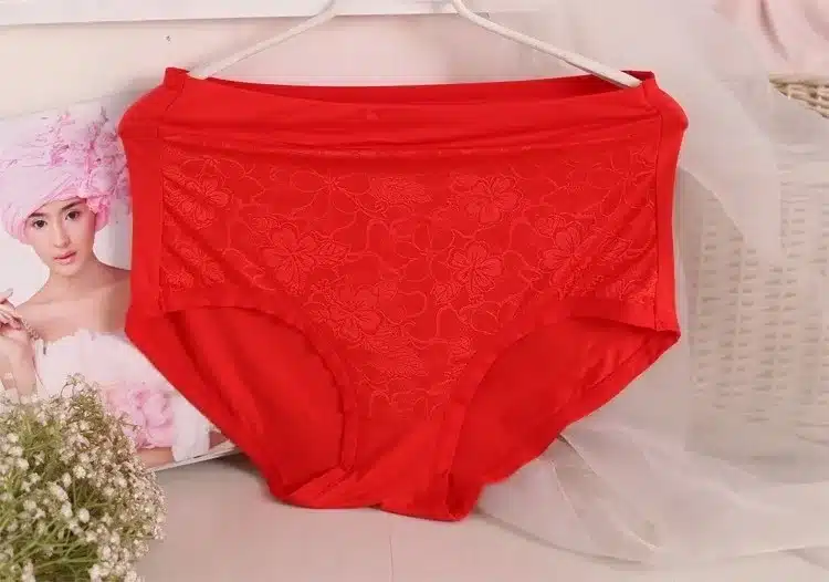 AS07 2016 Mother Underwears Plus Size M-6XL Hight Waist Panties Women Briefs Lace Flower Sexy Lingerie Underwears 15