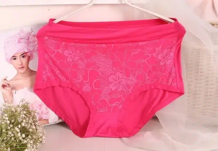 AS07 2016 Mother Underwears Plus Size M-6XL Hight Waist Panties Women Briefs Lace Flower Sexy Lingerie Underwears 17