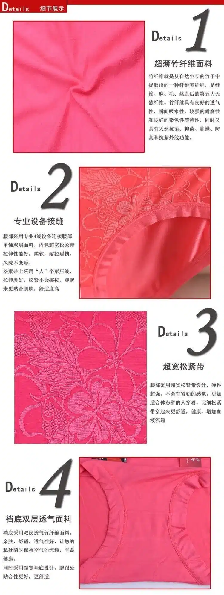AS07 2016 Mother Underwears Plus Size M-6XL Hight Waist Panties Women Briefs Lace Flower Sexy Lingerie Underwears 20