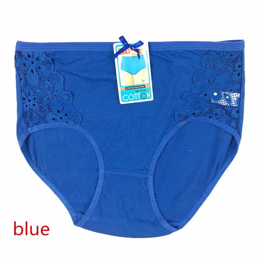 4PCS/lot Women Briefs Cotton Sexy Panty Lace Panties Underwear Ladies Underpants Large Size XXXL 4XL 5XL 18