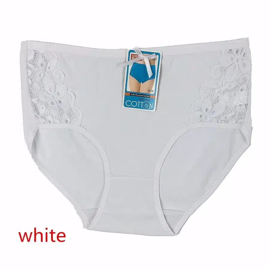4PCS/lot Women Briefs Cotton Sexy Panty Lace Panties Underwear Ladies Underpants Large Size XXXL 4XL 5XL 24