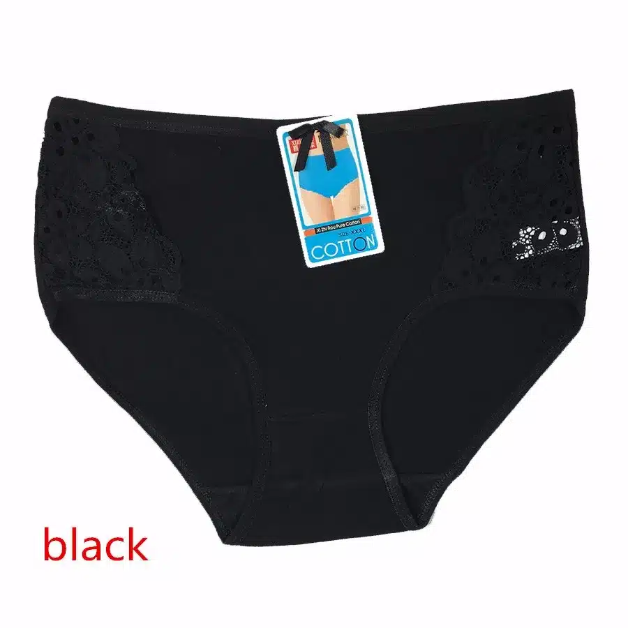 4PCS/lot Women Briefs Cotton Sexy Panty Lace Panties Underwear Ladies Underpants Large Size XXXL 4XL 5XL 30
