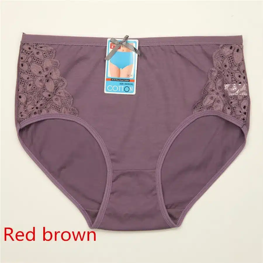 4PCS/lot Women Briefs Cotton Sexy Panty Lace Panties Underwear Ladies Underpants Large Size XXXL 4XL 5XL 32
