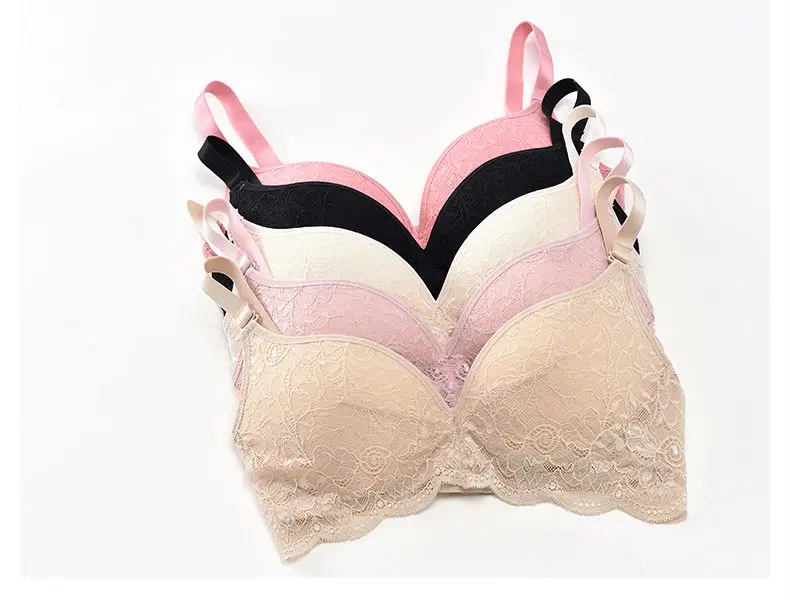 Women Lace Bras Wireless Bralette Seamless Bra Push up 100% Natural silk underwear deporte sujetador reggiseno Free shipping 26
