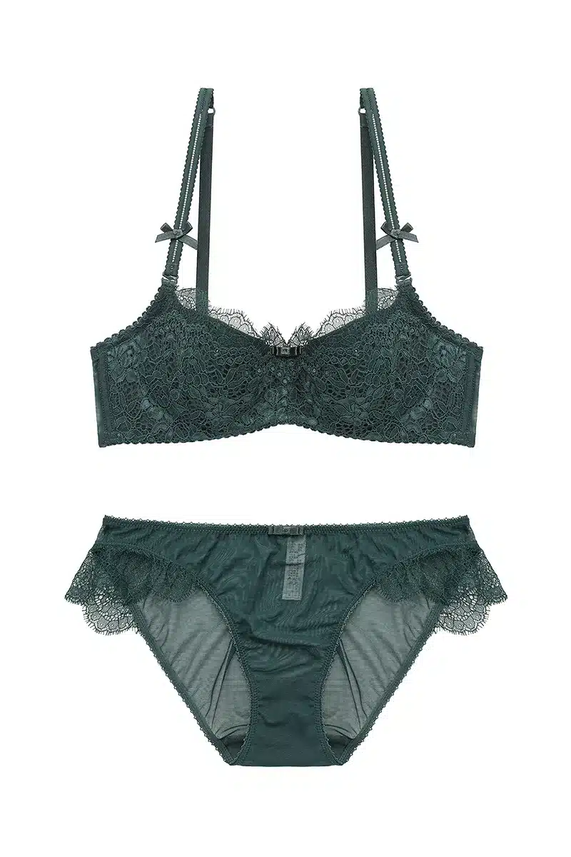 CINOON 2018 Sexy Women Lace Lingerie Bra Set Push Up Bras And Underwear Sets Plus size A B C D Cup Embroidery Bra And Panty Set 11