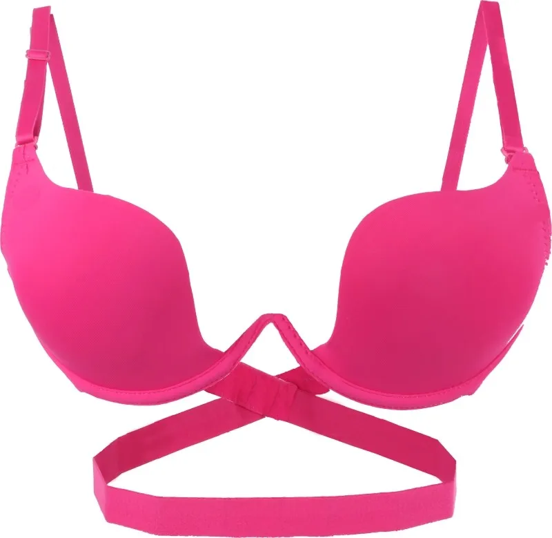 Sexy Women Bra Deep U Low Cut Super Push Up Backless Bras Brassiere Sutian Underwear Bralette Sujetador 12
