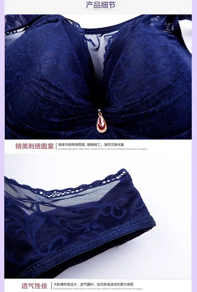 2018 Selling Hot Lace Bra Size Thin Cup Bra Fat Breasted Female Push Up Bra Bralette Encaje Sexy Bra 24