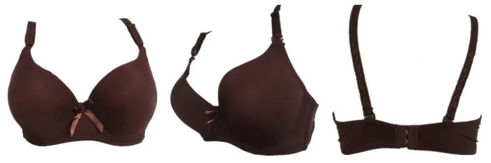 Women's Sexy Smooth Seamless Essential Normal Padded No Plush up Underwire Full Coverage T-shirt Bra C/D cups Plus Sizes H216 12