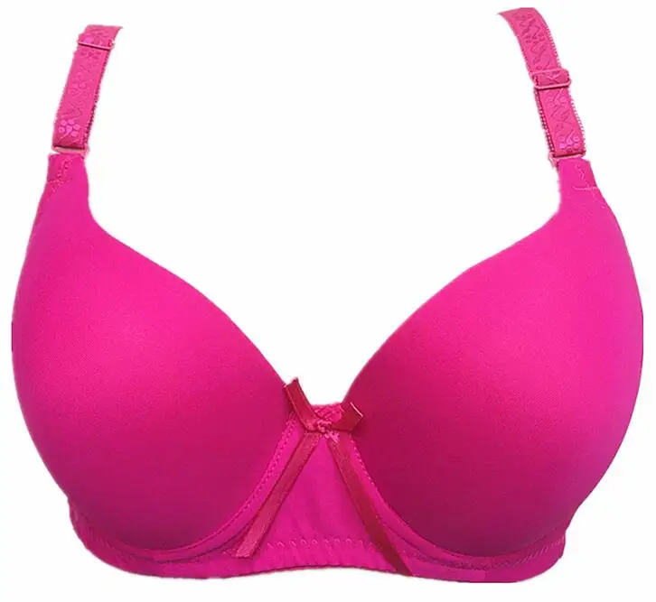 Women's Sexy Smooth Seamless Essential Normal Padded No Plush up Underwire Full Coverage T-shirt Bra C/D cups Plus Sizes H216 24