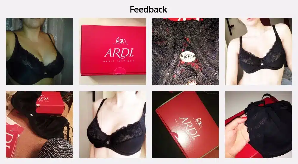 Woman's Bra Lace Black Soft Cup Cotton Lining Large Size Big Breast Support 80 85 90 95 100 C D E ARDI Free Delivery R1710-15 18