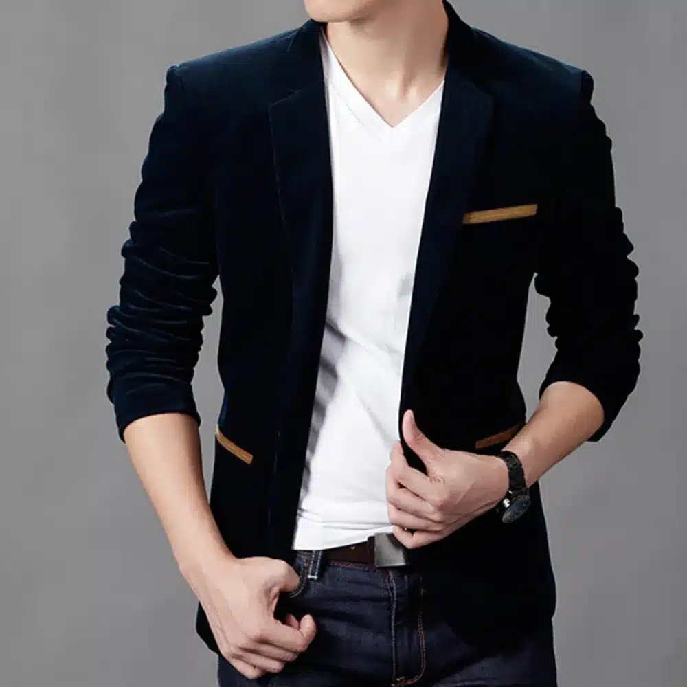 New Arrival Luxury Men Blazer New Spring Fashion Brand High Quality Cotton Slim Fit Men Suit Terno Masculino Blazers Men 23