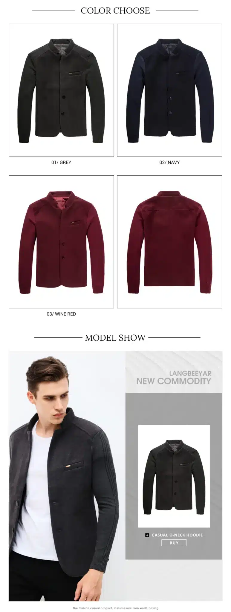 2018 New Autumn Winter Fashion Brand Unique Mens Blazer Jacket Woolen Casual Blazer Slim Fit Patchwork Sleeve Men Suit Jacket 17